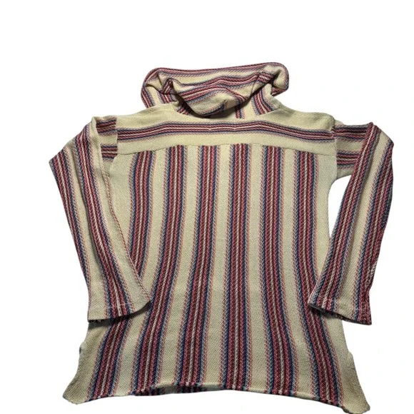 Ethereal Baja Size Small Hoodie Striped  Boho Surf Skater Grunge Festival Indie - Picture 2 of 9